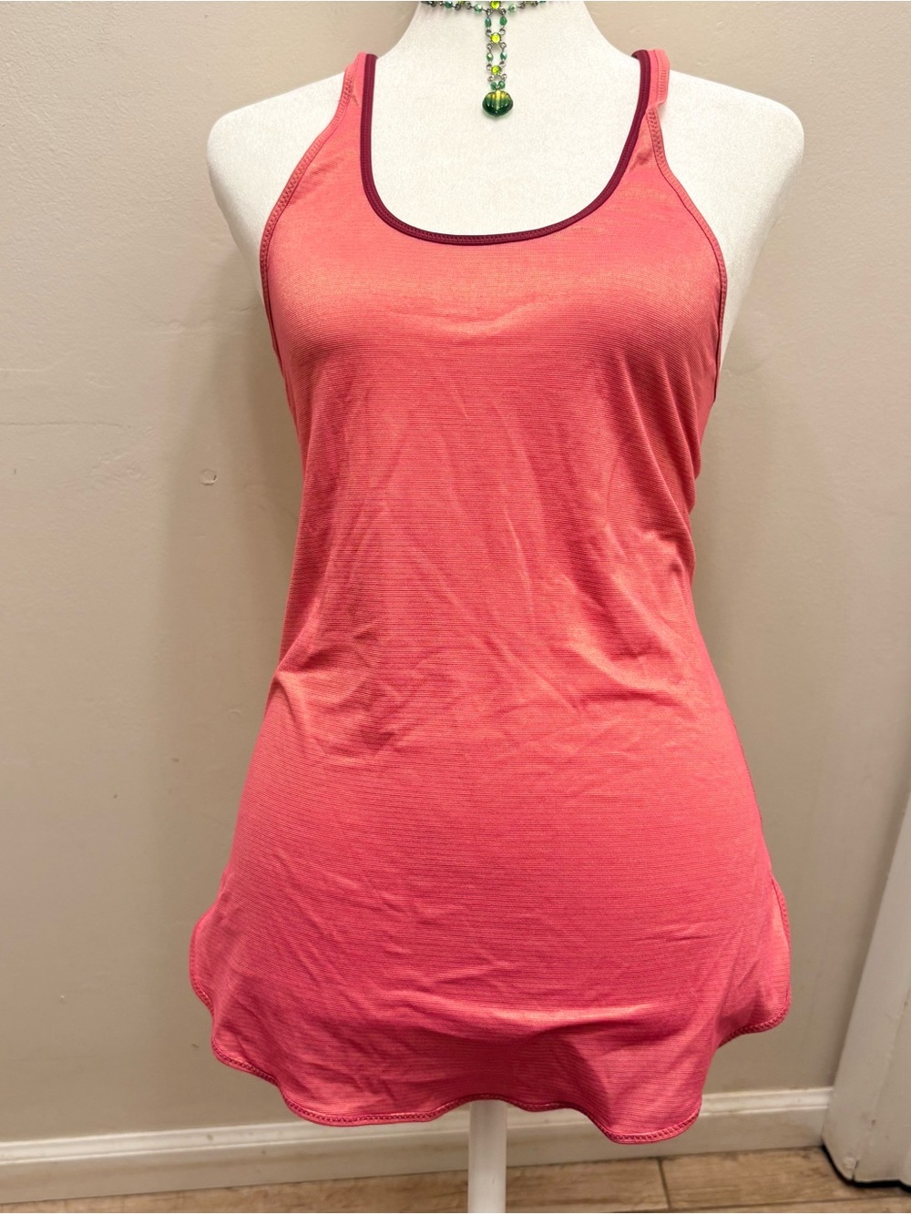 Lululemon Nulux Racerback Cropped Run Tank Top, Starlight Tee, Pink & Bl…